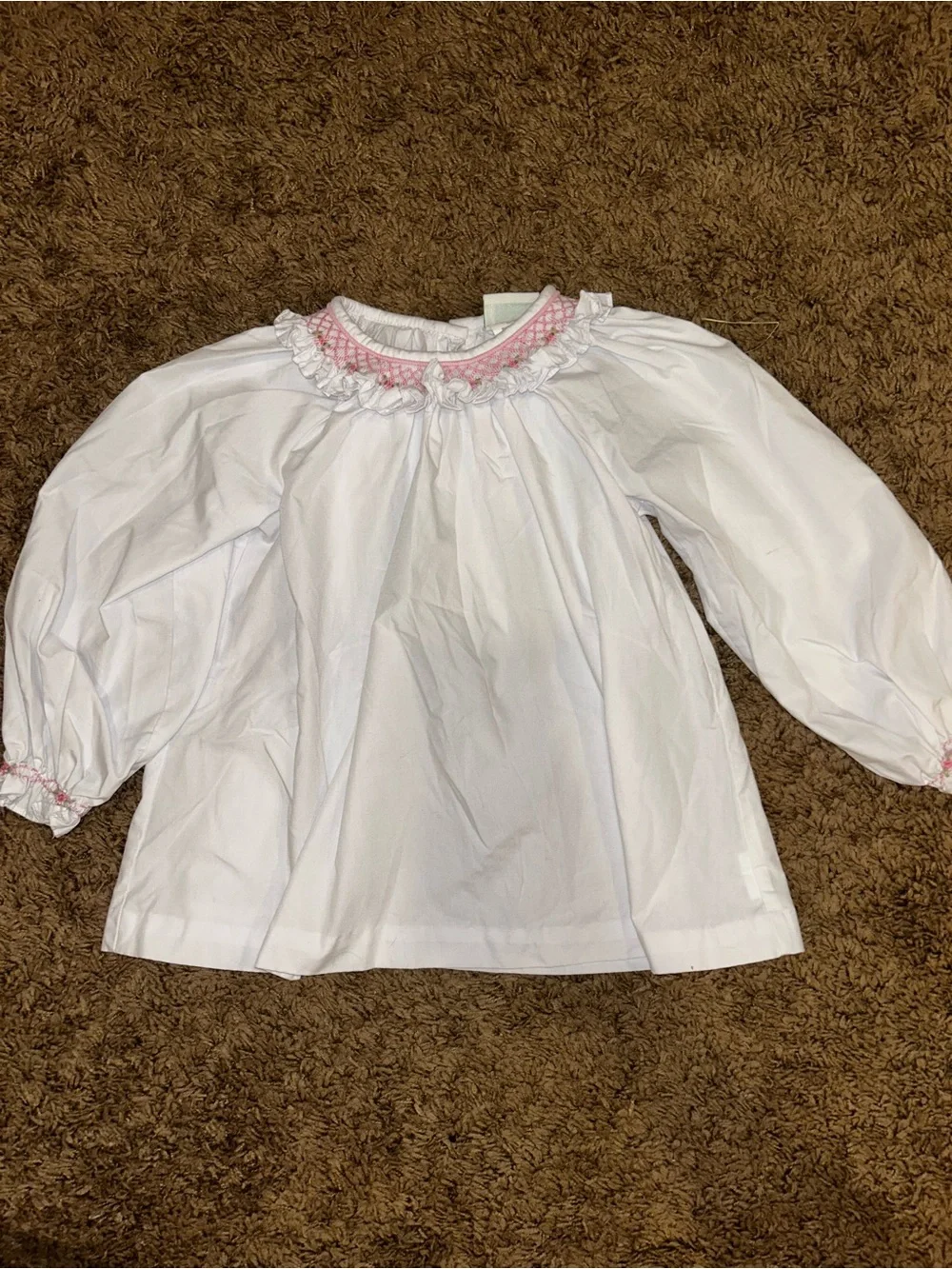 Zuccini smocked blouse shirt